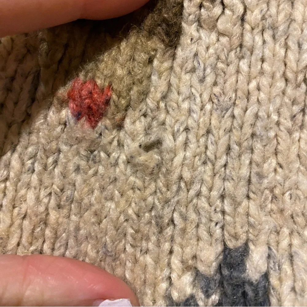 ZARA baby boys girls oatmeal reindeer knit sweater holiday winter warm 12-18m